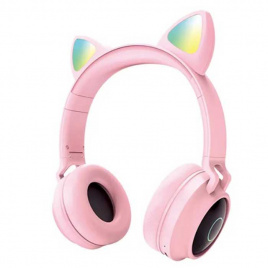 Наушники Jokade JD012 bluetooth полноразмерные pink