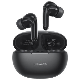 Наушники Bluetooth USAMS US-XD18 TWS Earbuds BT5.3 вакуум black
