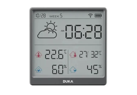 Датчик температуры влажности ATuMan Duka TH3 gray