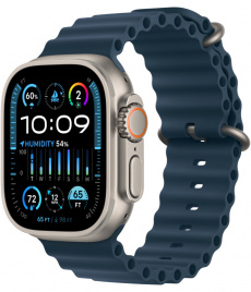 Apple Watch Ultra 2 GPS 49mm Titanium Case with Blue Ocean Band