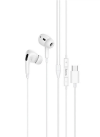 н-ки HOCO M101 Pro Crystal sound wire-controlled earphones with microphone white