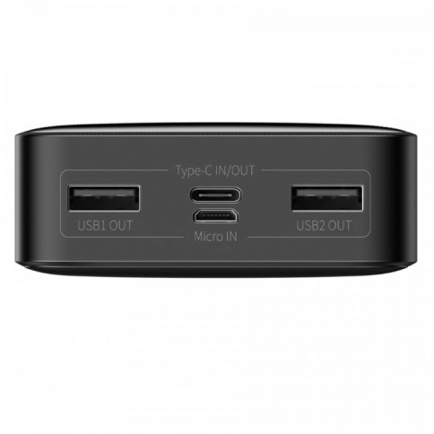 Power Bank Baseus Bipow Digital Display 20000mAh 15W Black (With Cable USB to Micro) фото 4