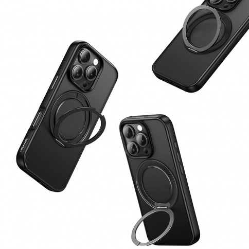 Чехол для iPhone 16 Pro USAMS GZ с MagSafe подставкой фото 5