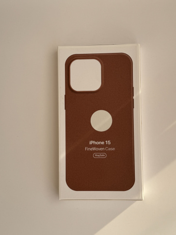 Чехол для iPhone 15 Woven case из микро-твила фото 3