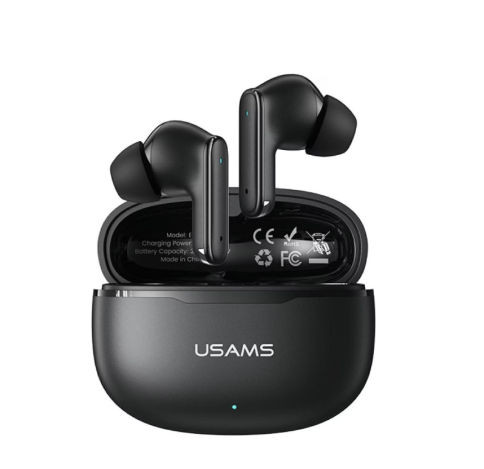 Наушники Bluetooth USAMS E05 Echo TWS Earbuds BT6.0 black фото 1