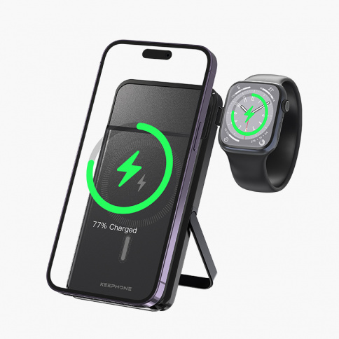 Внешний аккумулятор/Magnetic Power Bank Keephone PB-21 10000mAh black фото 2