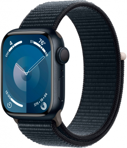 Apple Watch Series 9 GPS 45mm Midnight Aluminium Case with Midnight Sport Loop фото 1