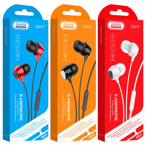 Наушники Jokade JD017 с микрофоном white фото 2