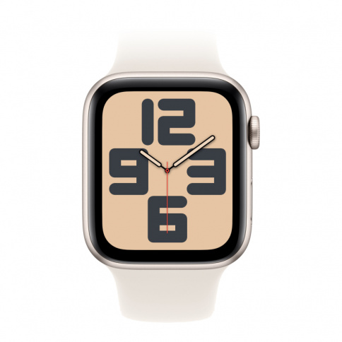 Apple Watch SE 2024 GPS 44mm Starlight Aluminium Case with Starlight Sport Band - M/L MXEV3 фото 2