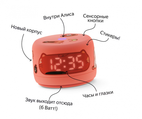 Яндекс Станция Лайт 2 с голосовым помощником Алиса (Coral) фото 2