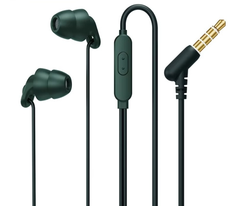 Наушники Remax RM-518 3.5mm вакуум с микрофон. green фото 1