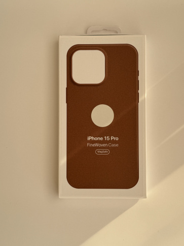 Чехол для iPhone 15 Pro Woven case из микро-твила фото 3