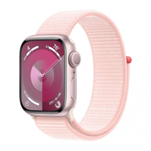 Apple Watch Series 9 GPS 41mm Pink AL Case w Light Pink SB- M/L MR943 фото 1
