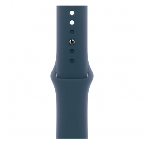 Apple Watch Series 9 GPS 45mm Silver Aluminium Case with Storm Blue Sport Band - M/L фото 3