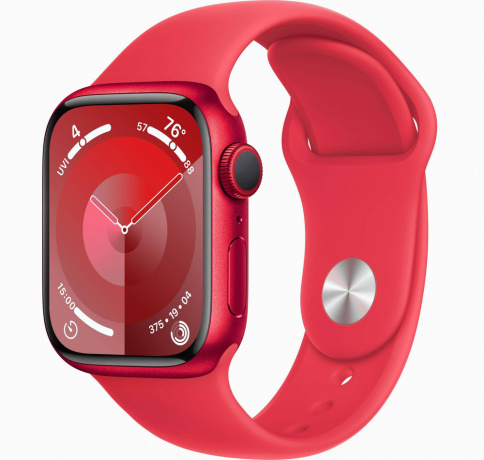 Apple Watch Series 9 GPS 41mm (PRODUCT)RED Aluminium Case with (PRODUCT)RED Sport Band - M/L фото 1