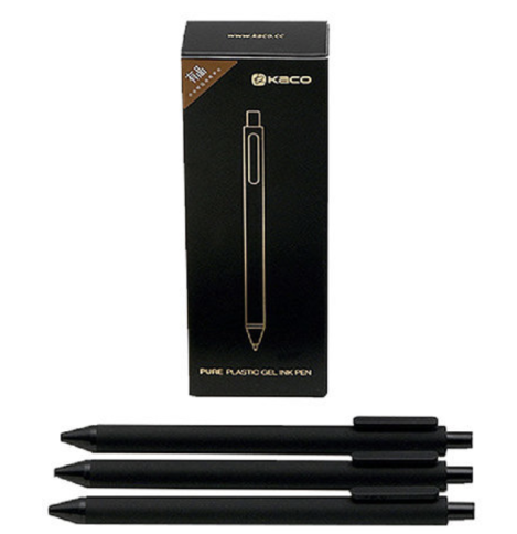 Набор гелевых ручек Xiaomi KACO Pure Plastic Gel Ink Pen K1015 Black фото 1