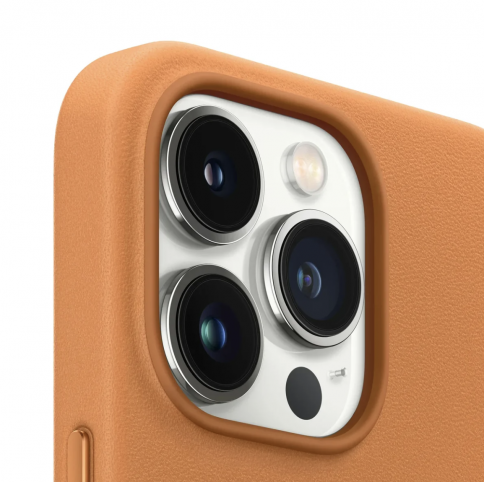 Чехол для iPhone 15 Pro Leather case кожаный фото 2