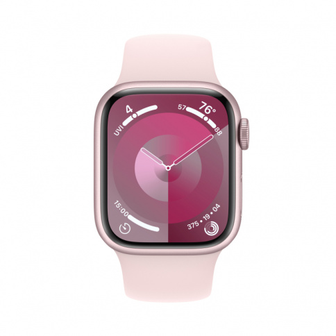 Apple Watch Series 9 GPS 45mm Pink Aluminium Case with Light Pink Sport Band - M/L фото 2