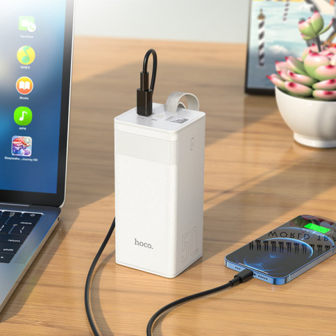 Power Bank Hoco J86A Powermaster 22.5W fully (50000mAh) white фото 2