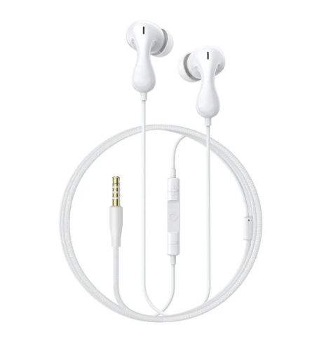 наушники Baseus Encok 3.5mm HZ20 Wired Earphones Moon White фото 1